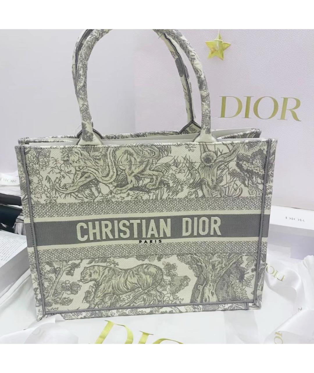 CHRISTIAN DIOR Бежевая сумка тоут, фото 6