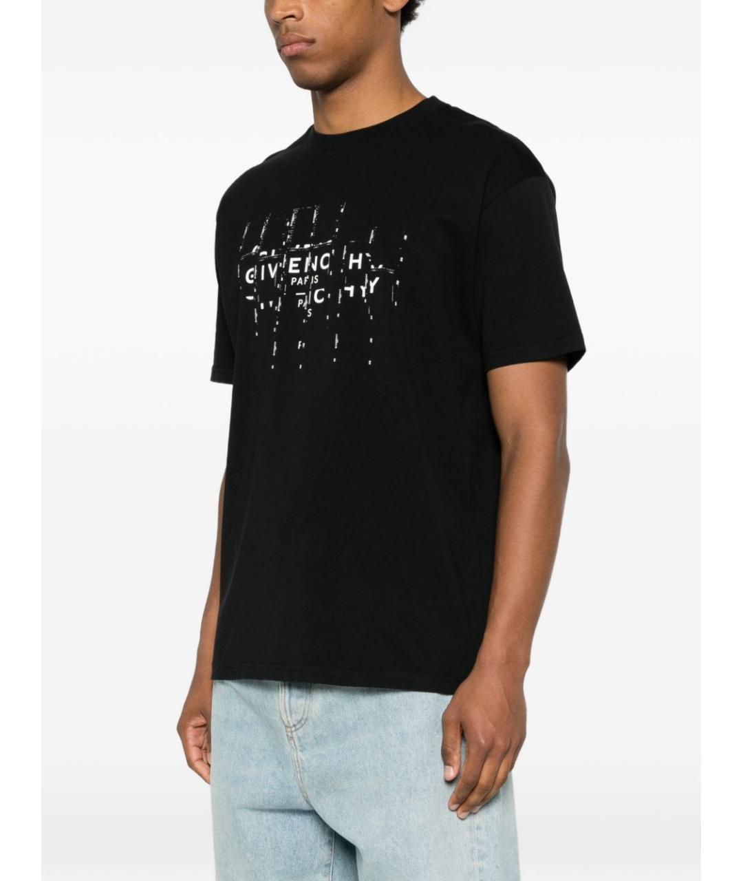 GIVENCHY Черная хлопковая футболка, фото 3