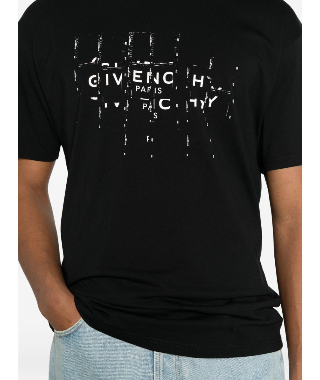GIVENCHY Черная хлопковая футболка, фото 5