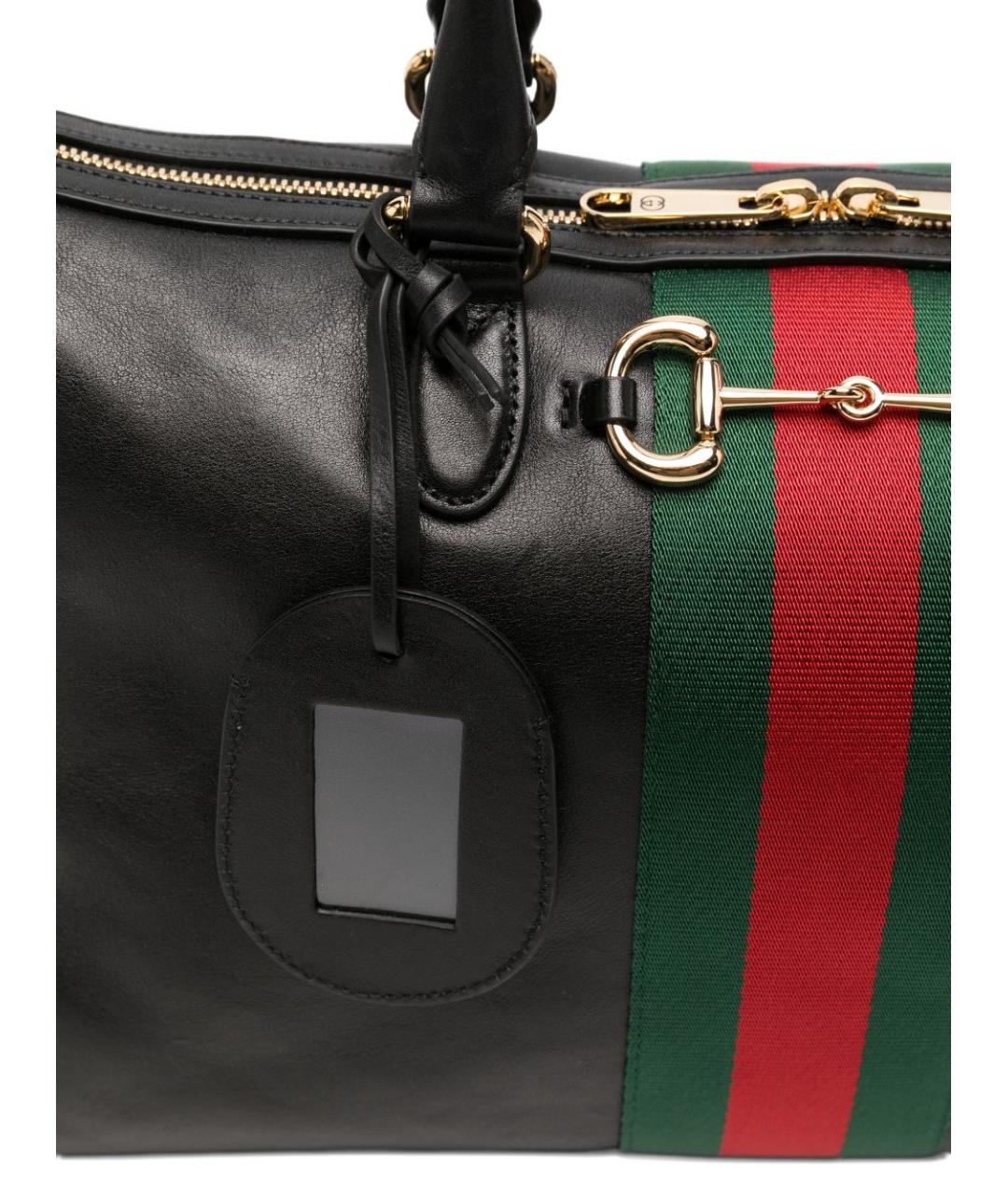 GUCCI Черная кожаная сумка через плечо, фото 3