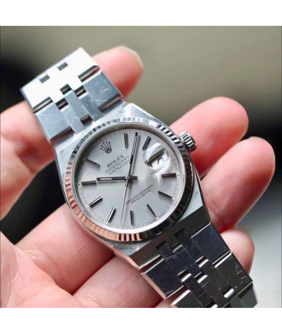 ROLEX Серебряные металлические часы, фото 2