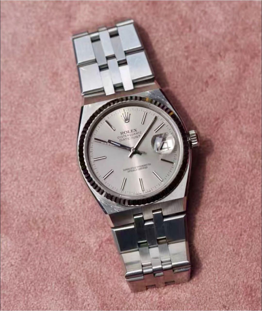 ROLEX Серебряные металлические часы, фото 6