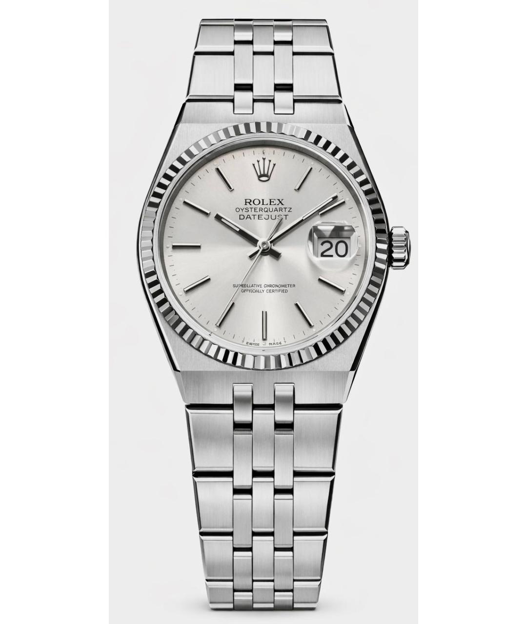 ROLEX Серебряные металлические часы, фото 9