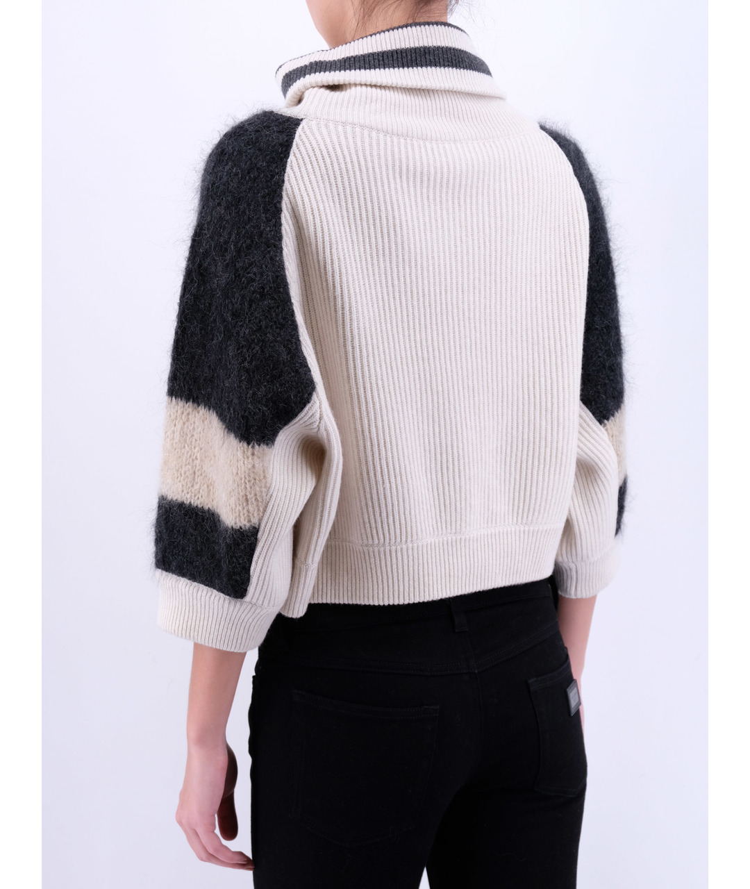 BRUNELLO CUCINELLI Белый кашемировый джемпер / свитер, фото 3