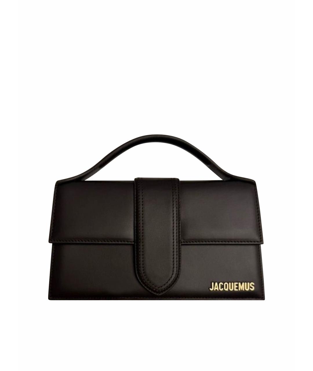 JACQUEMUS Коричневая кожаная сумка через плечо, фото 1