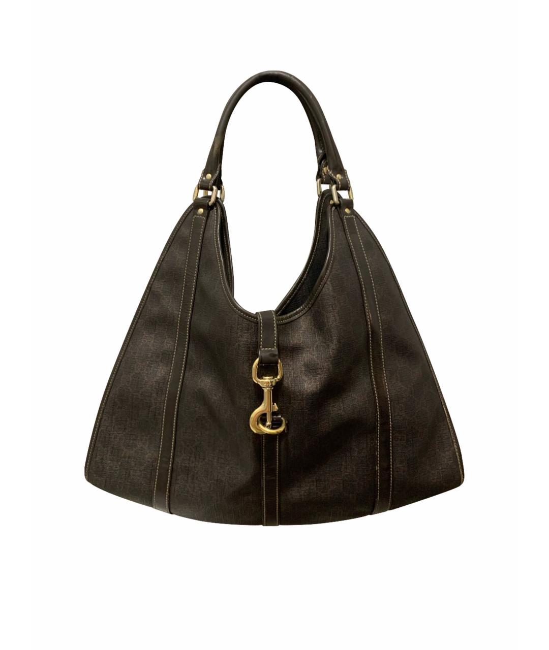GUCCI Коричневая кожаная сумка тоут, фото 1