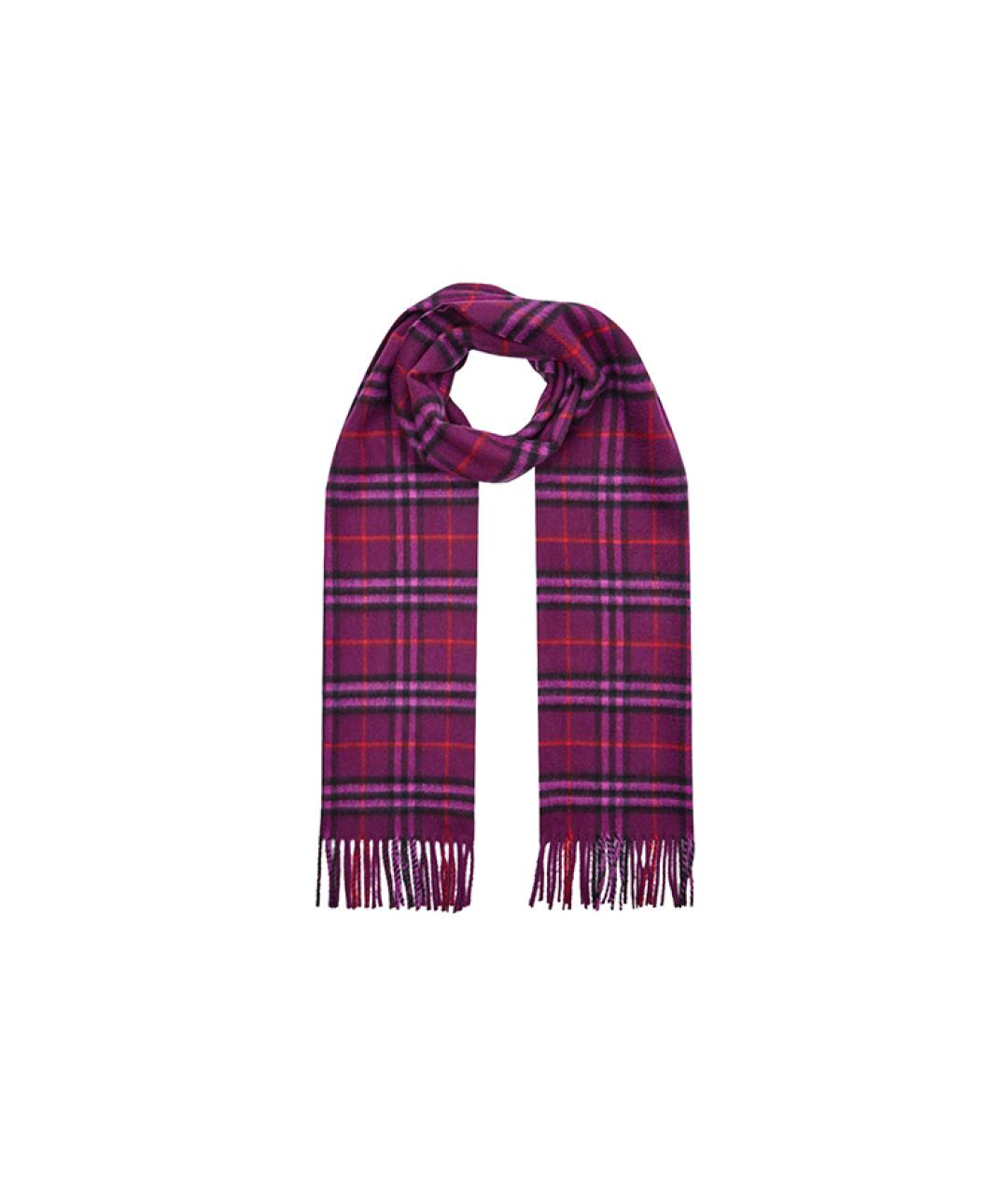 BURBERRY Фиолетовый шарф, фото 3