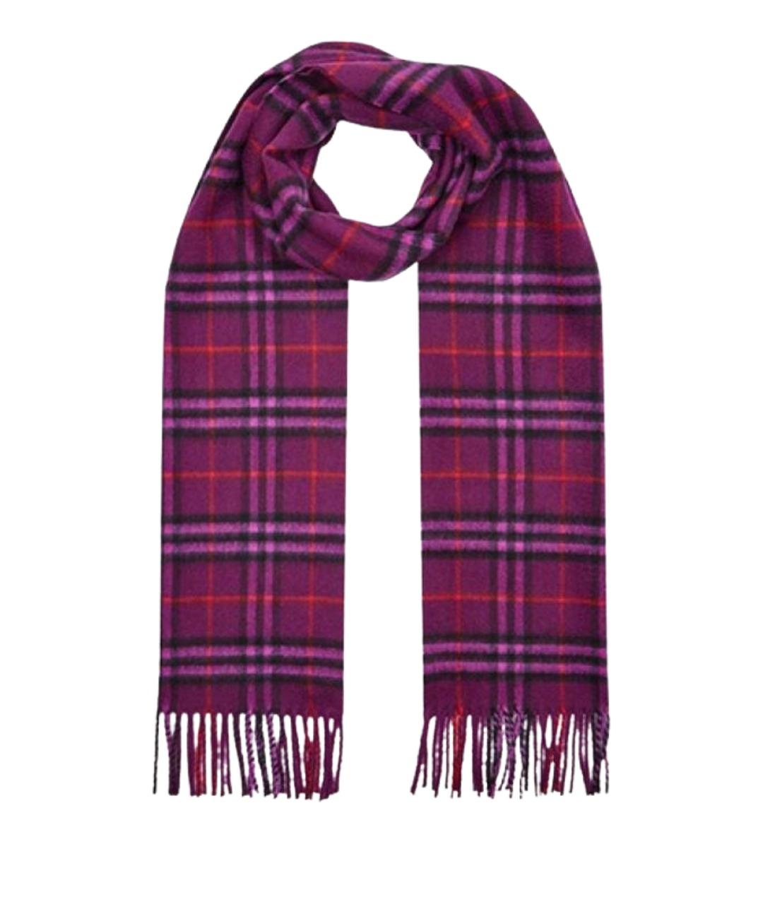 BURBERRY Фиолетовый шарф, фото 1