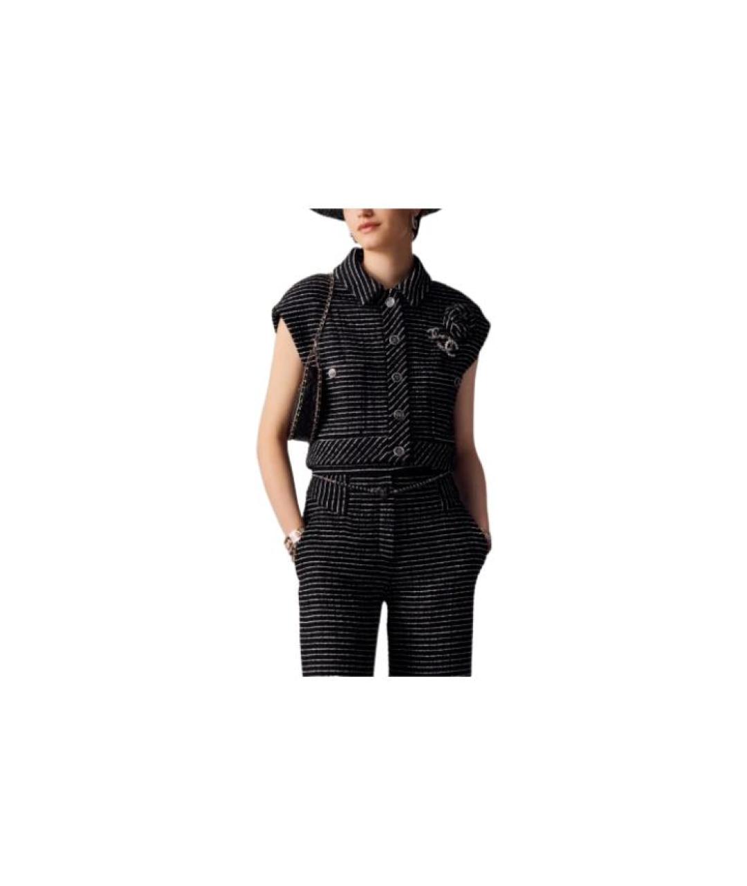 CHANEL Черный жилет, фото 5