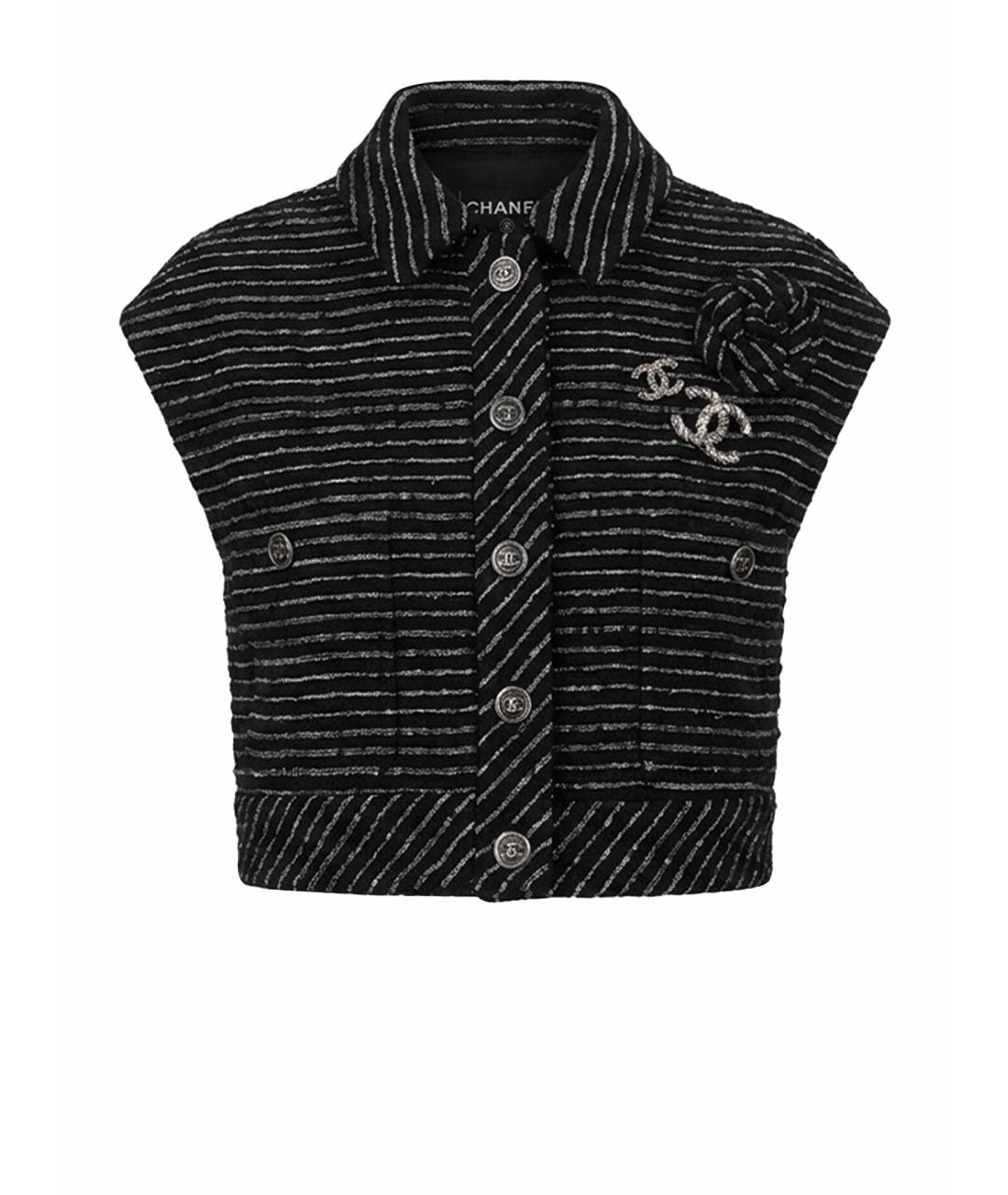 CHANEL Черный жилет, фото 1