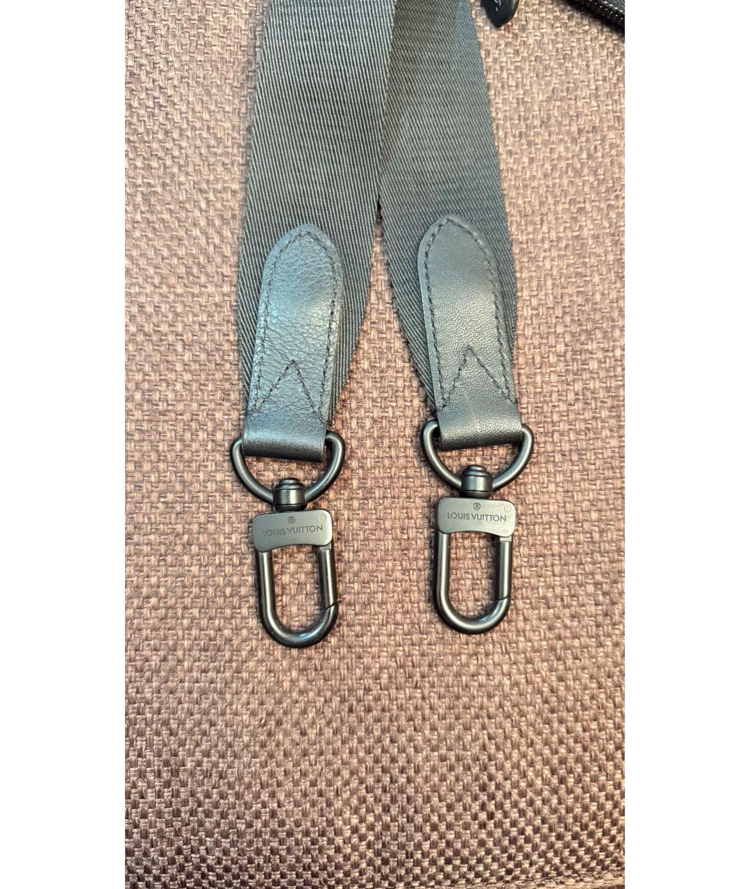 LOUIS VUITTON Черная кожаная сумка на плечо, фото 6