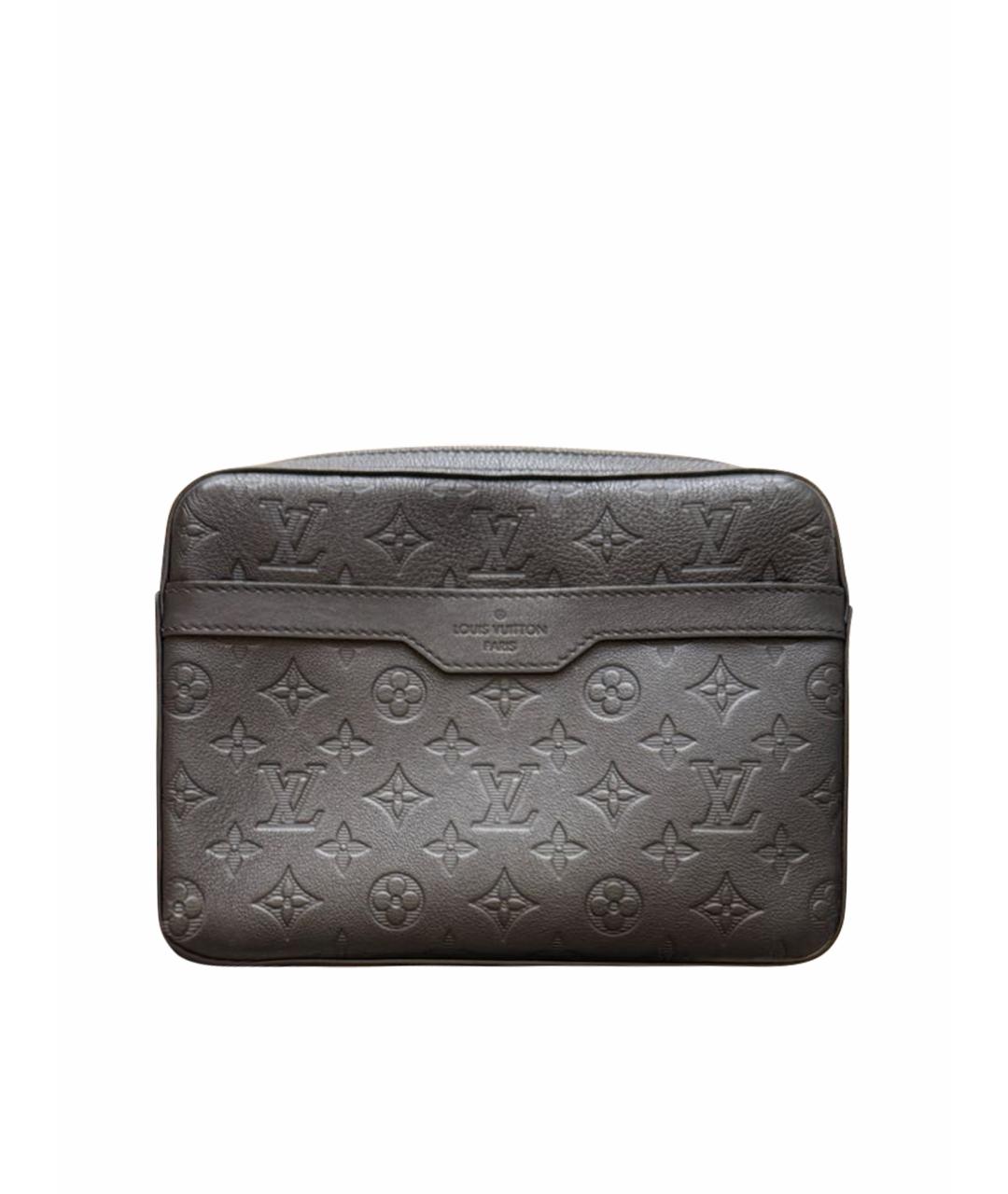LOUIS VUITTON Черная кожаная сумка на плечо, фото 1