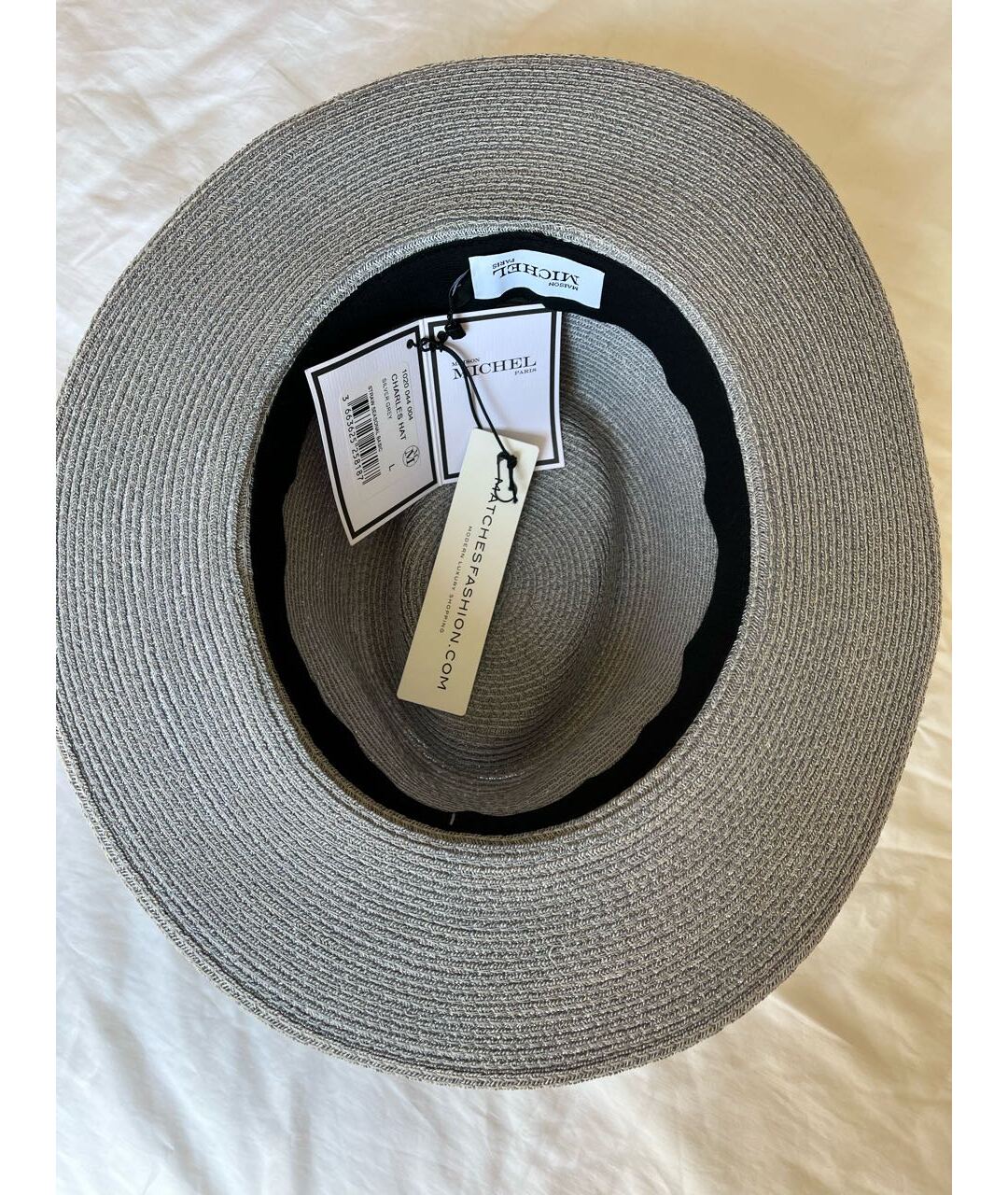 MAISON MICHEL Серая шляпа, фото 3