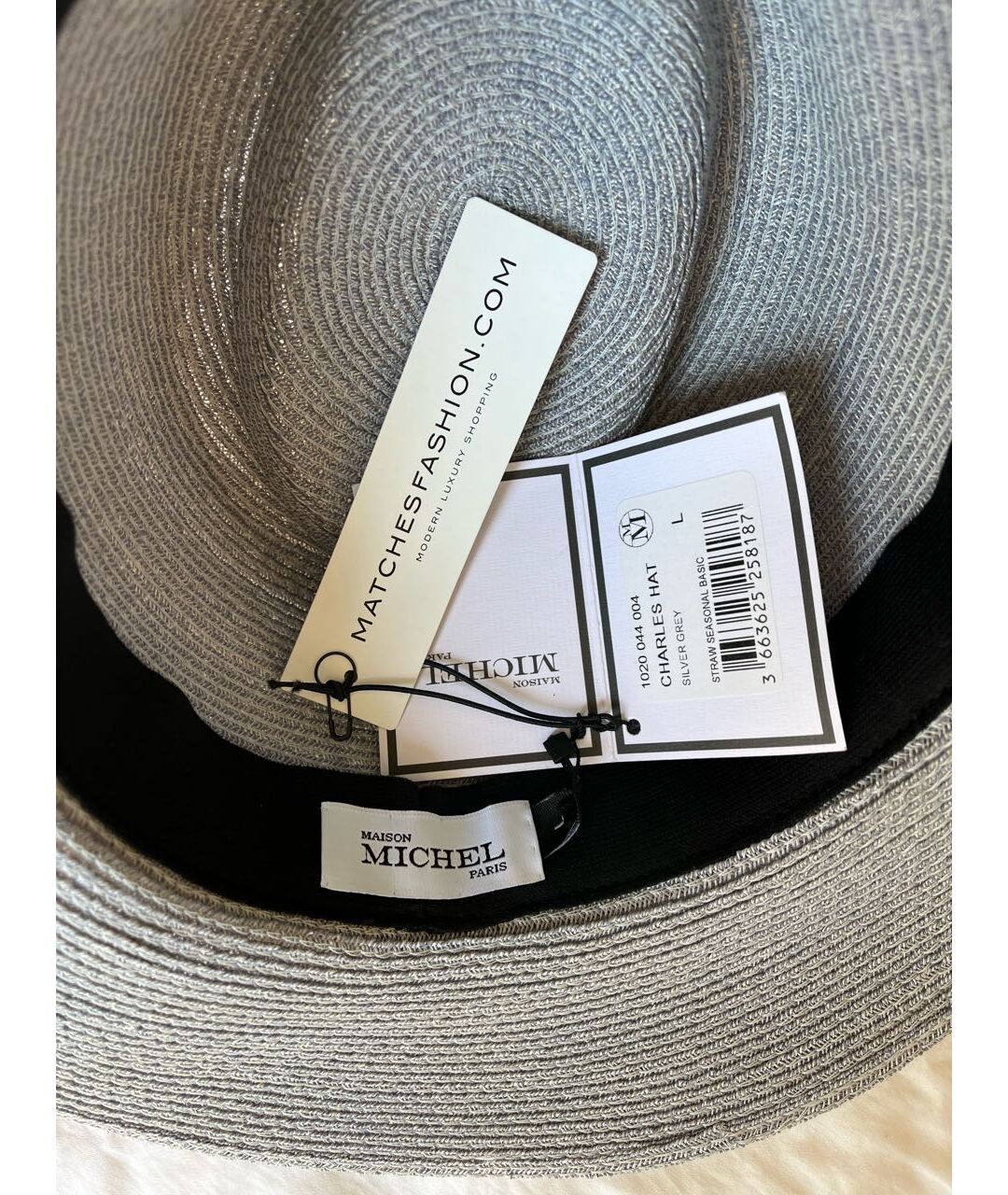 MAISON MICHEL Серая шляпа, фото 4