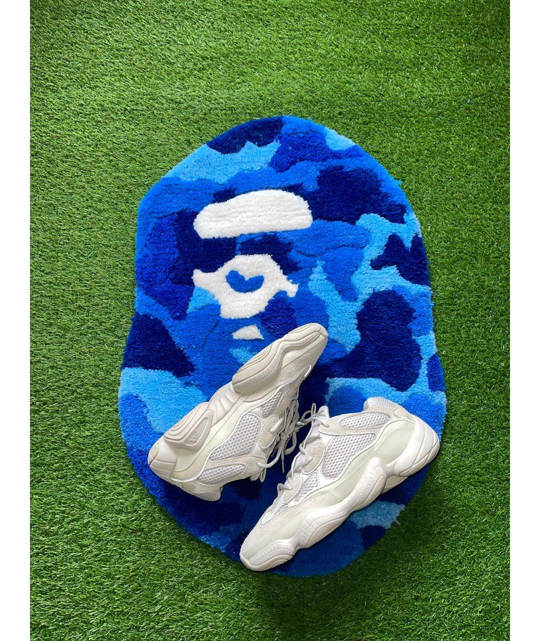 ADIDAS YEEZY Бежевые замшевые низкие кроссовки / кеды, фото 2