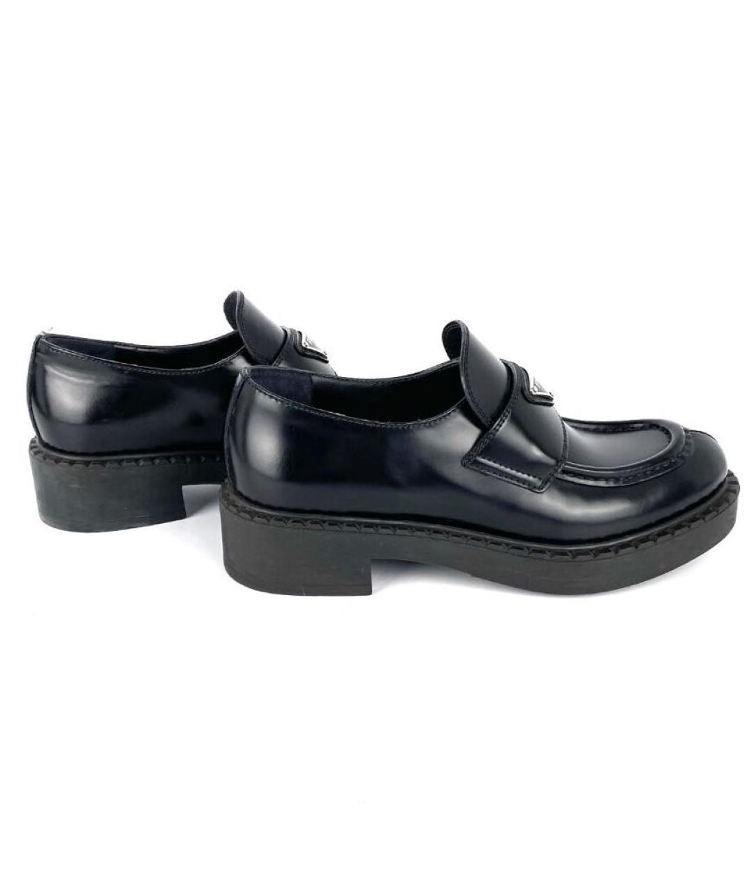 PRADA Черные кожаные лоферы, фото 6