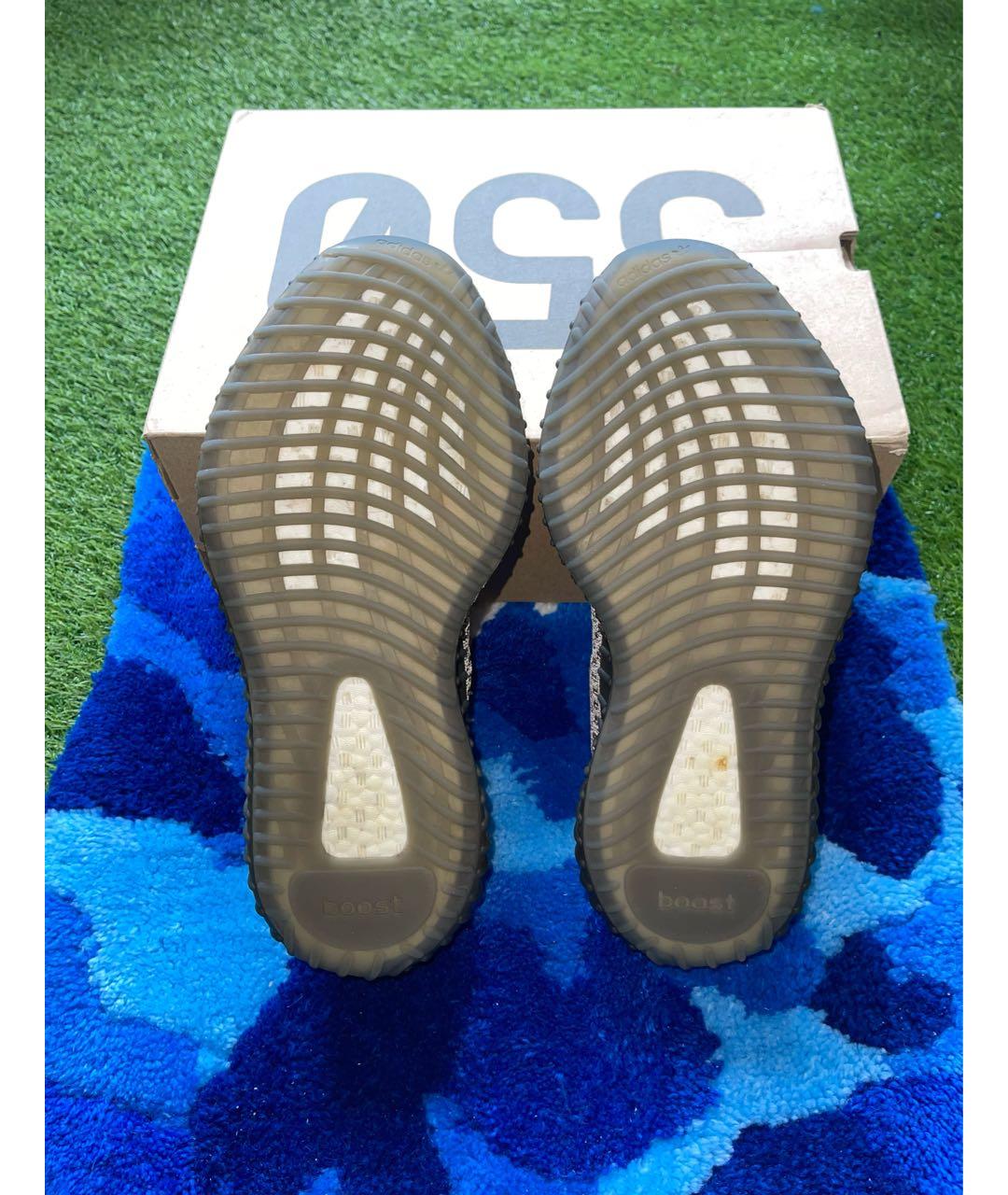 ADIDAS YEEZY Коричневые текстильные низкие кроссовки / кеды, фото 6