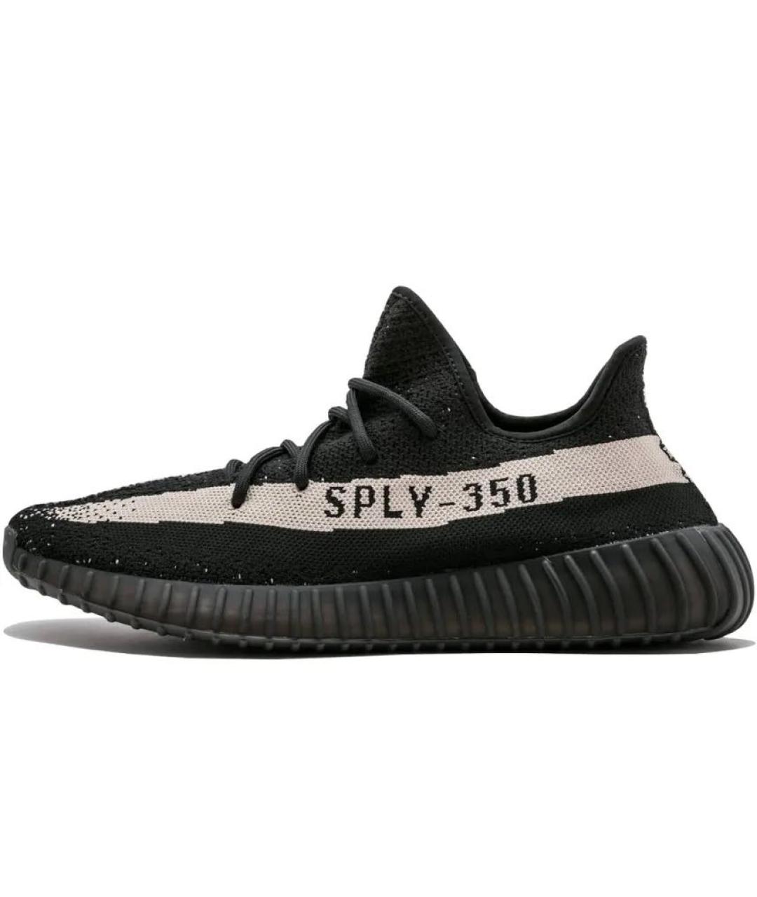 ADIDAS YEEZY Черные текстильные низкие кроссовки / кеды, фото 7