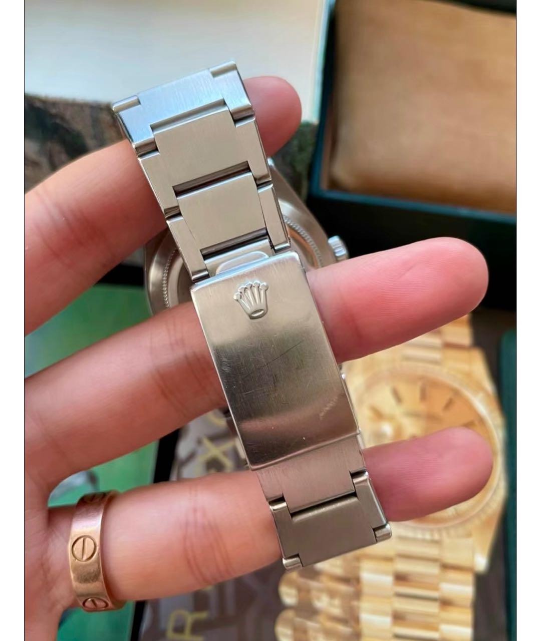ROLEX Серебряные металлические часы, фото 4