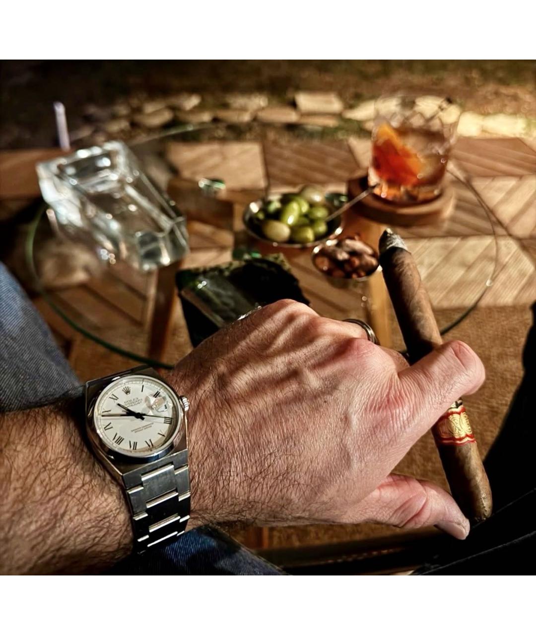 ROLEX Серебряные металлические часы, фото 7