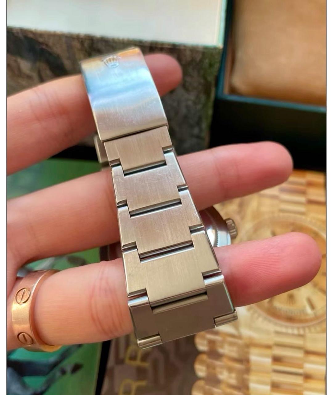 ROLEX Серебряные металлические часы, фото 5