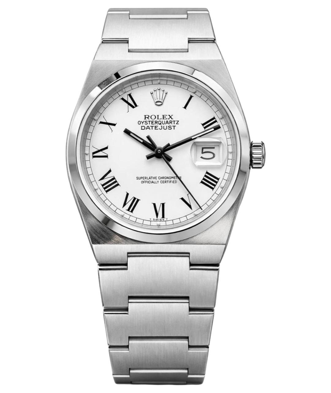 ROLEX Серебряные металлические часы, фото 1