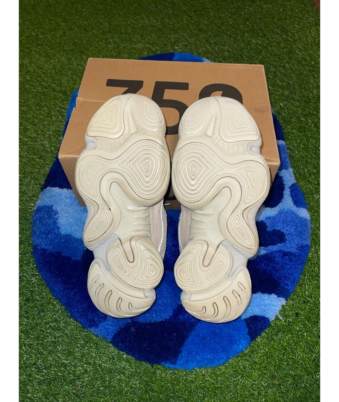ADIDAS YEEZY Серые замшевые низкие кроссовки / кеды, фото 6