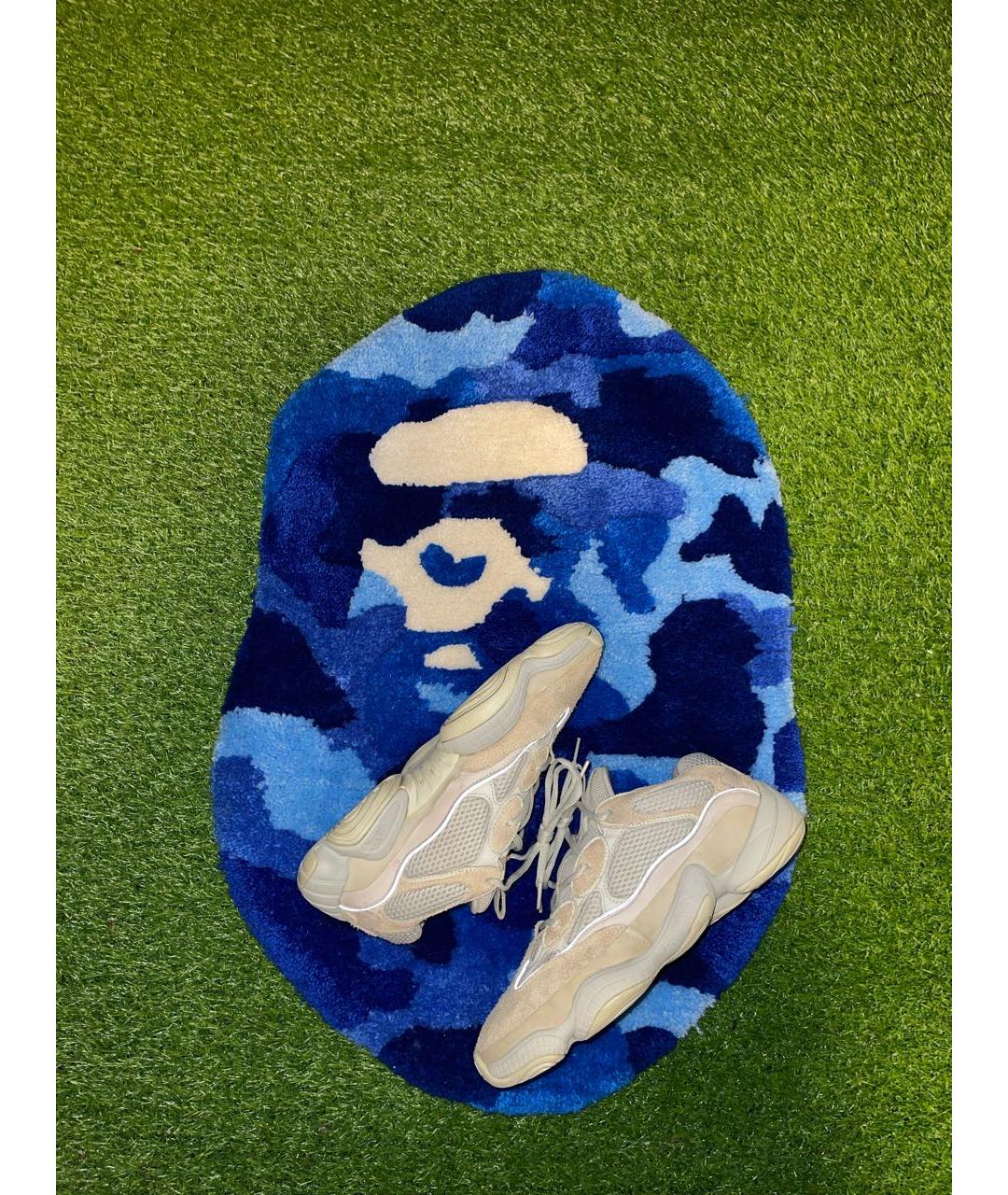 ADIDAS YEEZY Серые замшевые низкие кроссовки / кеды, фото 2