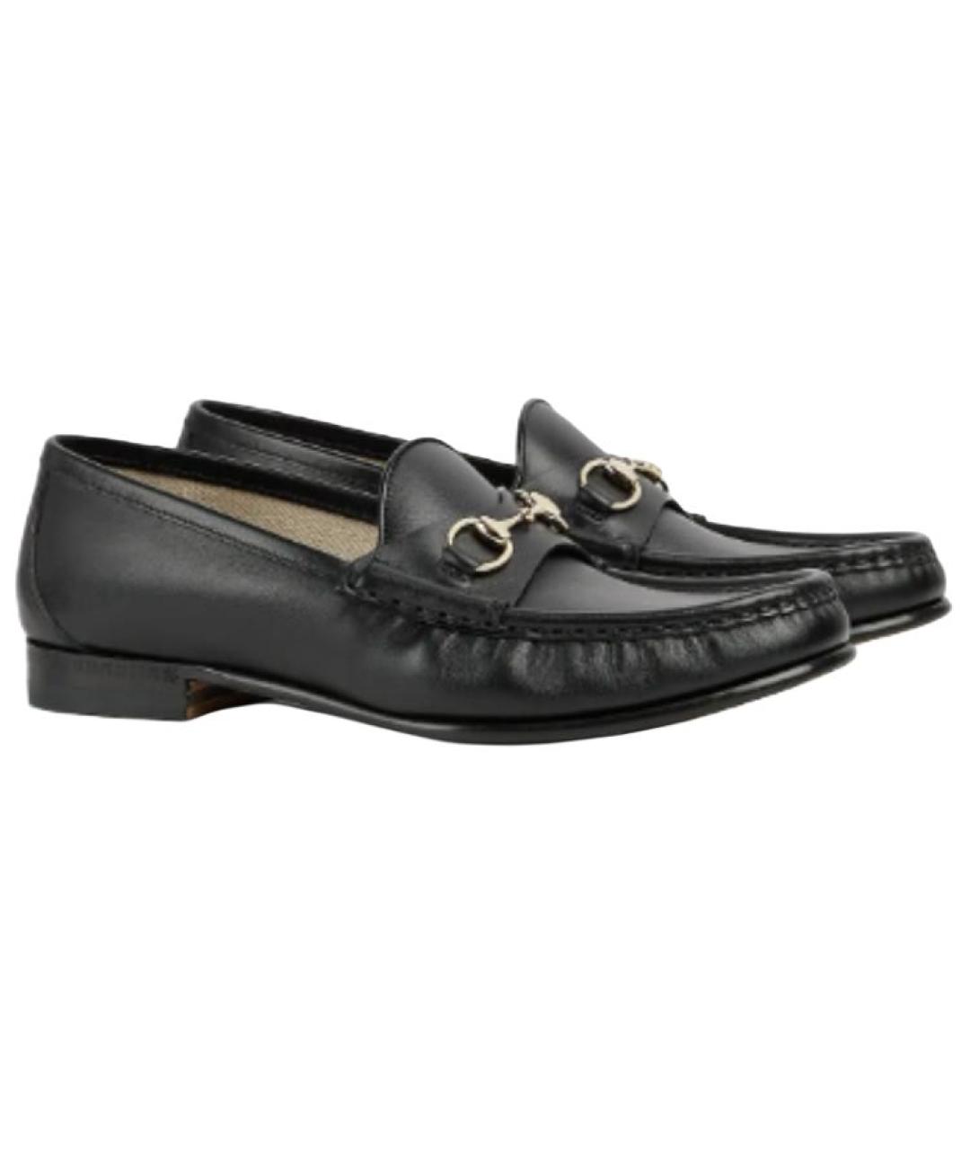 GUCCI Черные кожаные лоферы, фото 3
