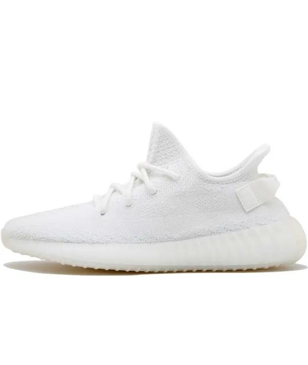 ADIDAS YEEZY Белые текстильные низкие кроссовки / кеды, фото 7