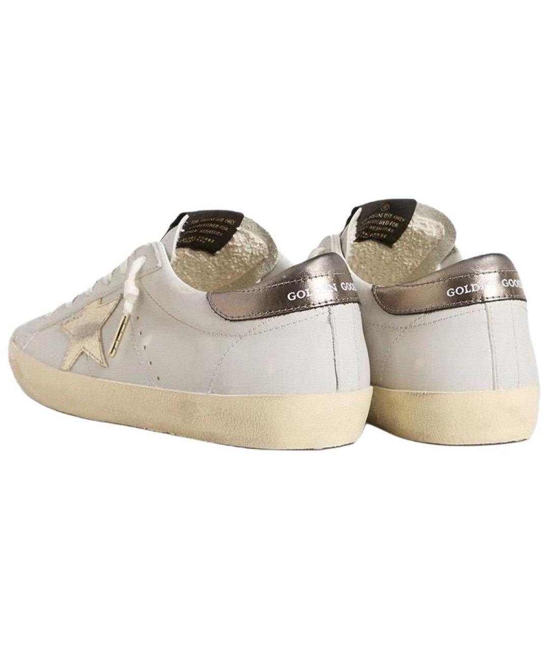 GOLDEN GOOSE DELUXE BRAND Белые кожаные кроссовки, фото 4
