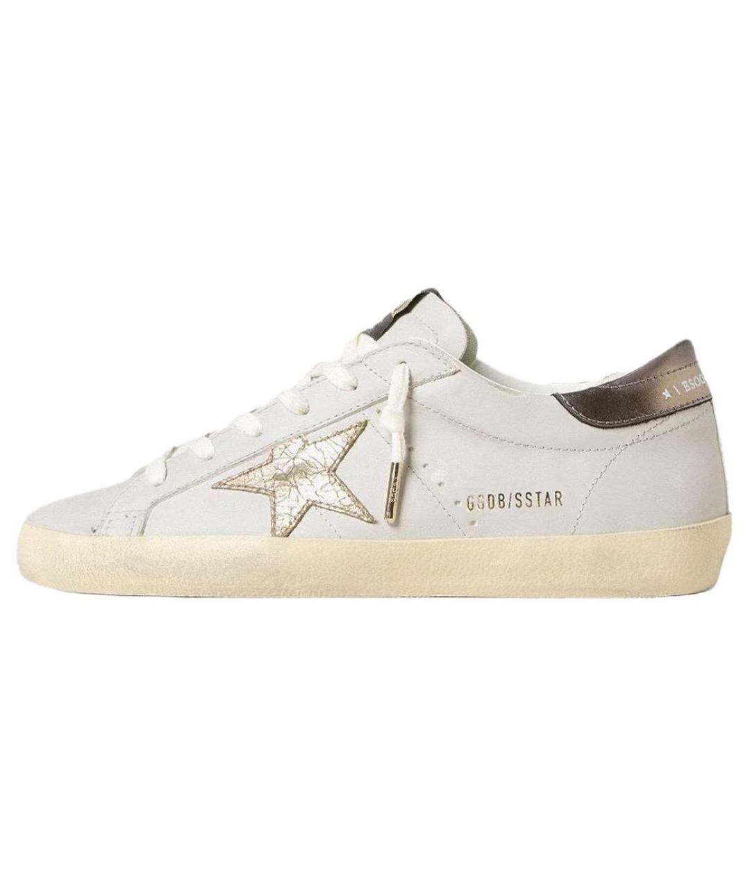 GOLDEN GOOSE DELUXE BRAND Белые кожаные кроссовки, фото 2