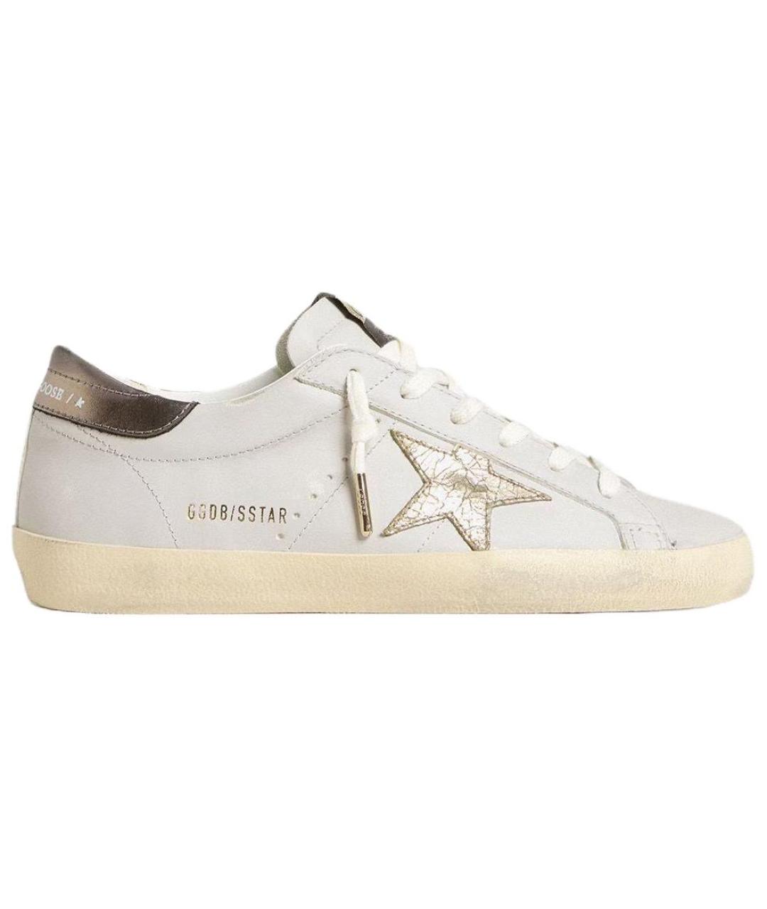 GOLDEN GOOSE DELUXE BRAND Белые кожаные кроссовки, фото 1
