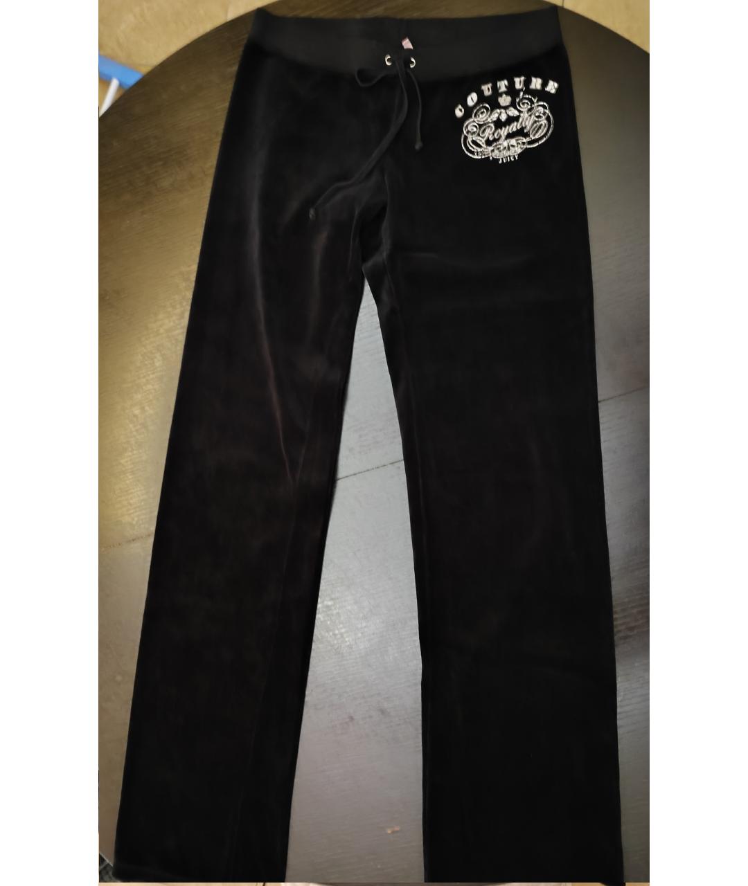 JUICY COUTURE Черные велюровые спортивные брюки и шорты, фото 8