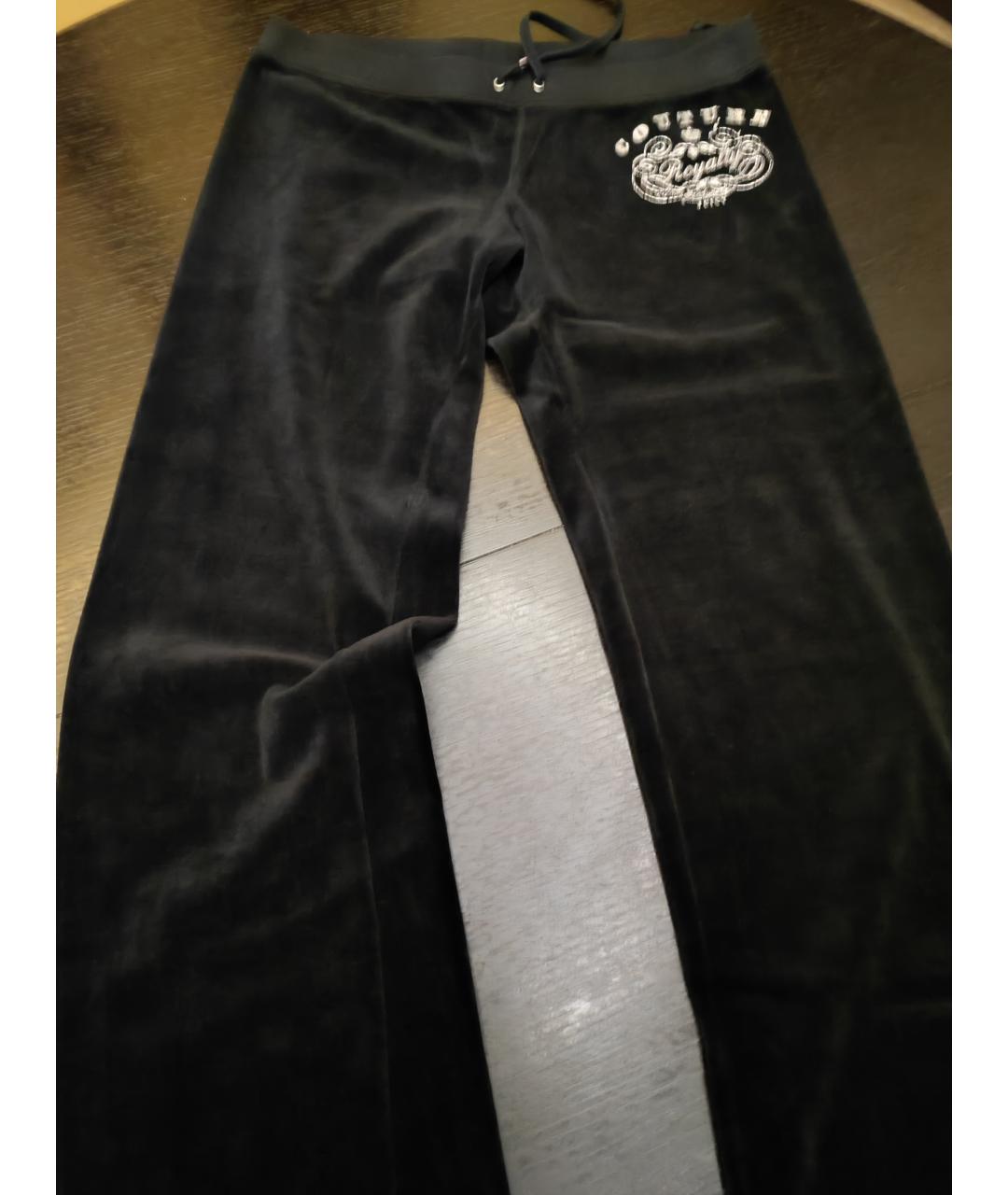 JUICY COUTURE Черные велюровые спортивные брюки и шорты, фото 5