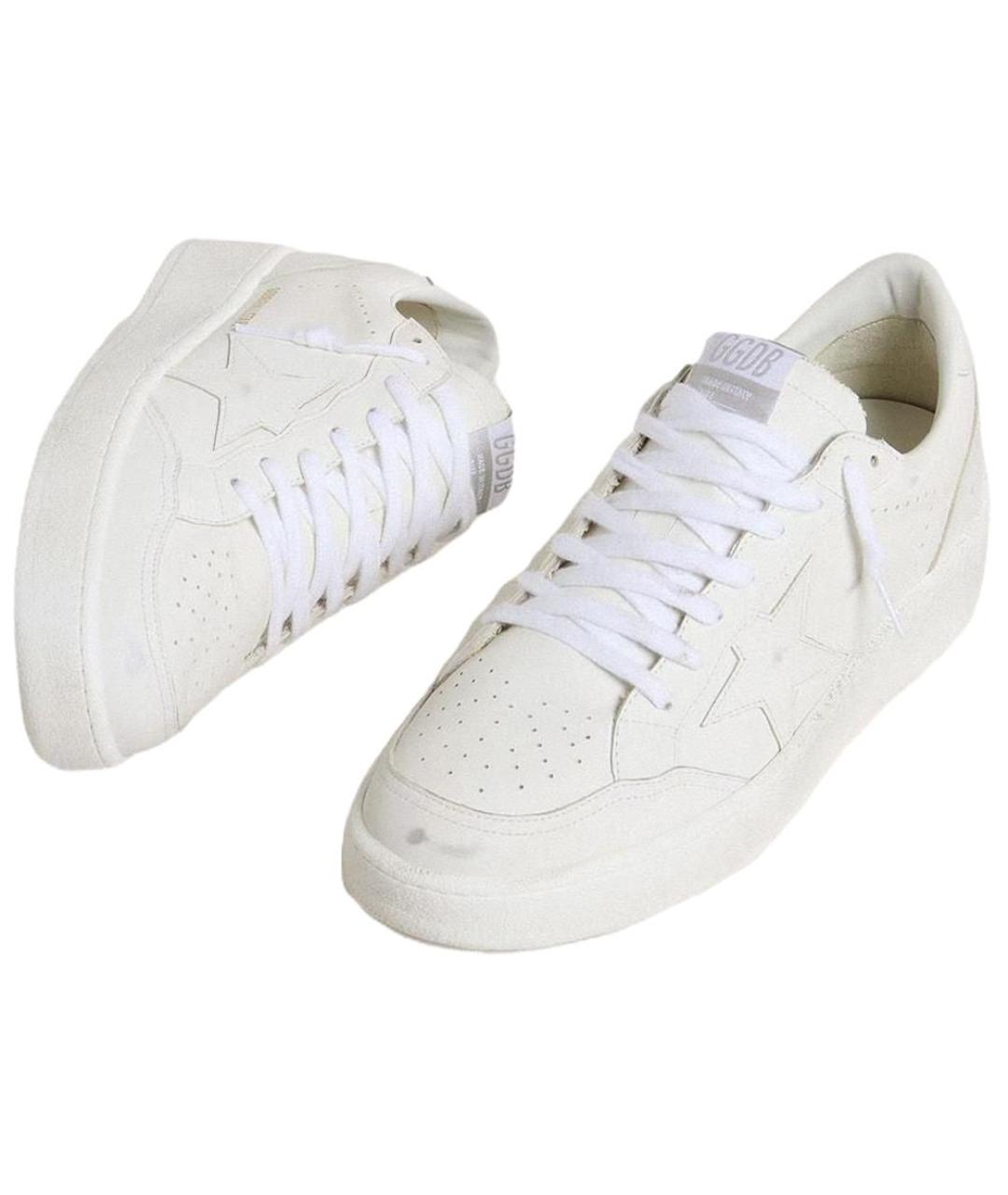 GOLDEN GOOSE DELUXE BRAND Белые кожаные кроссовки, фото 3