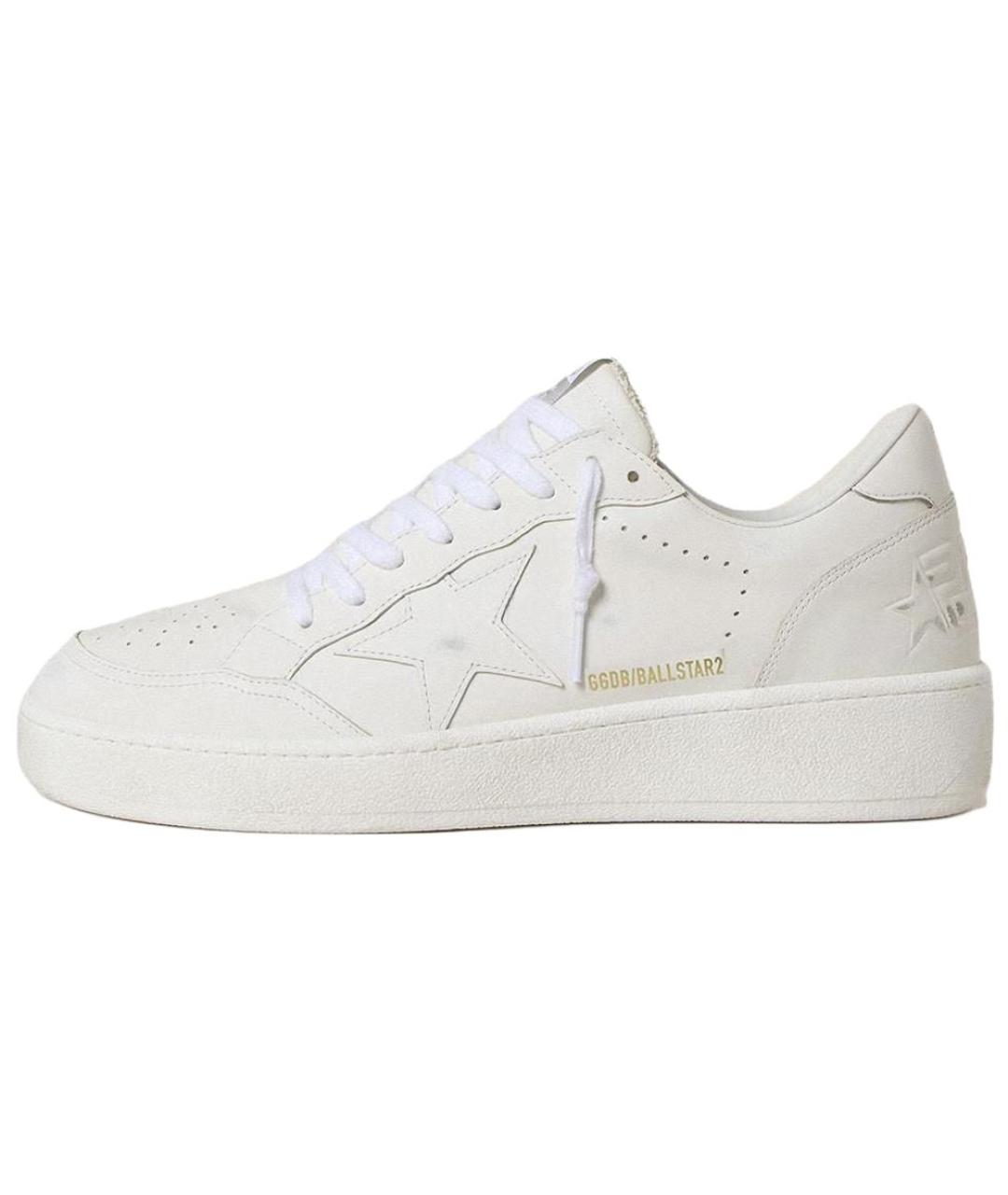 GOLDEN GOOSE DELUXE BRAND Белые кожаные кроссовки, фото 2