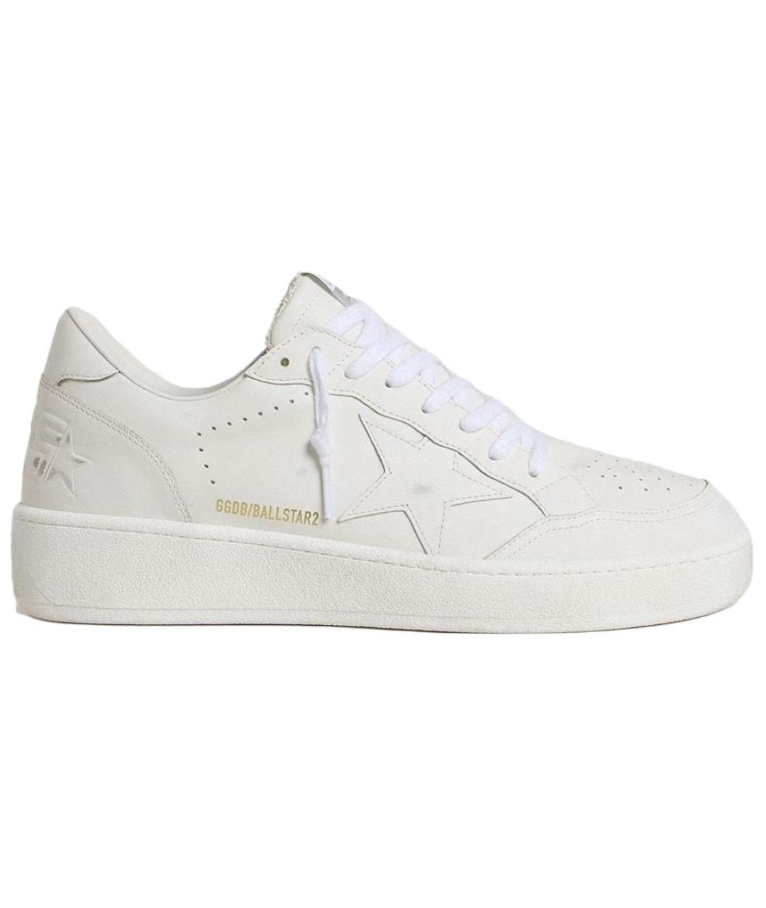 GOLDEN GOOSE DELUXE BRAND Белые кожаные кроссовки, фото 1