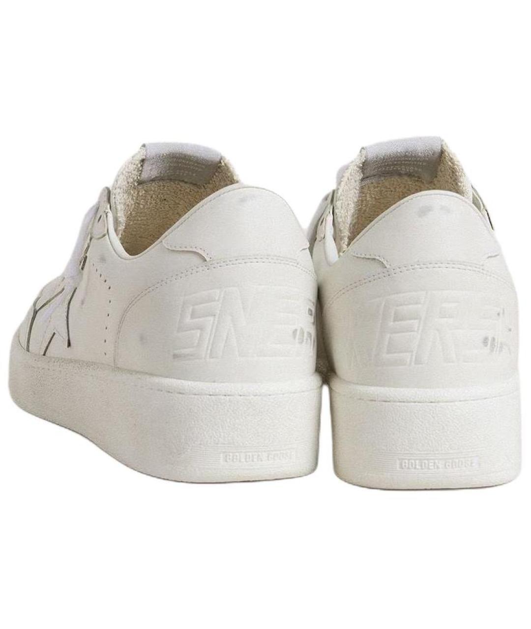 GOLDEN GOOSE DELUXE BRAND Белые кожаные низкие кроссовки / кеды, фото 4