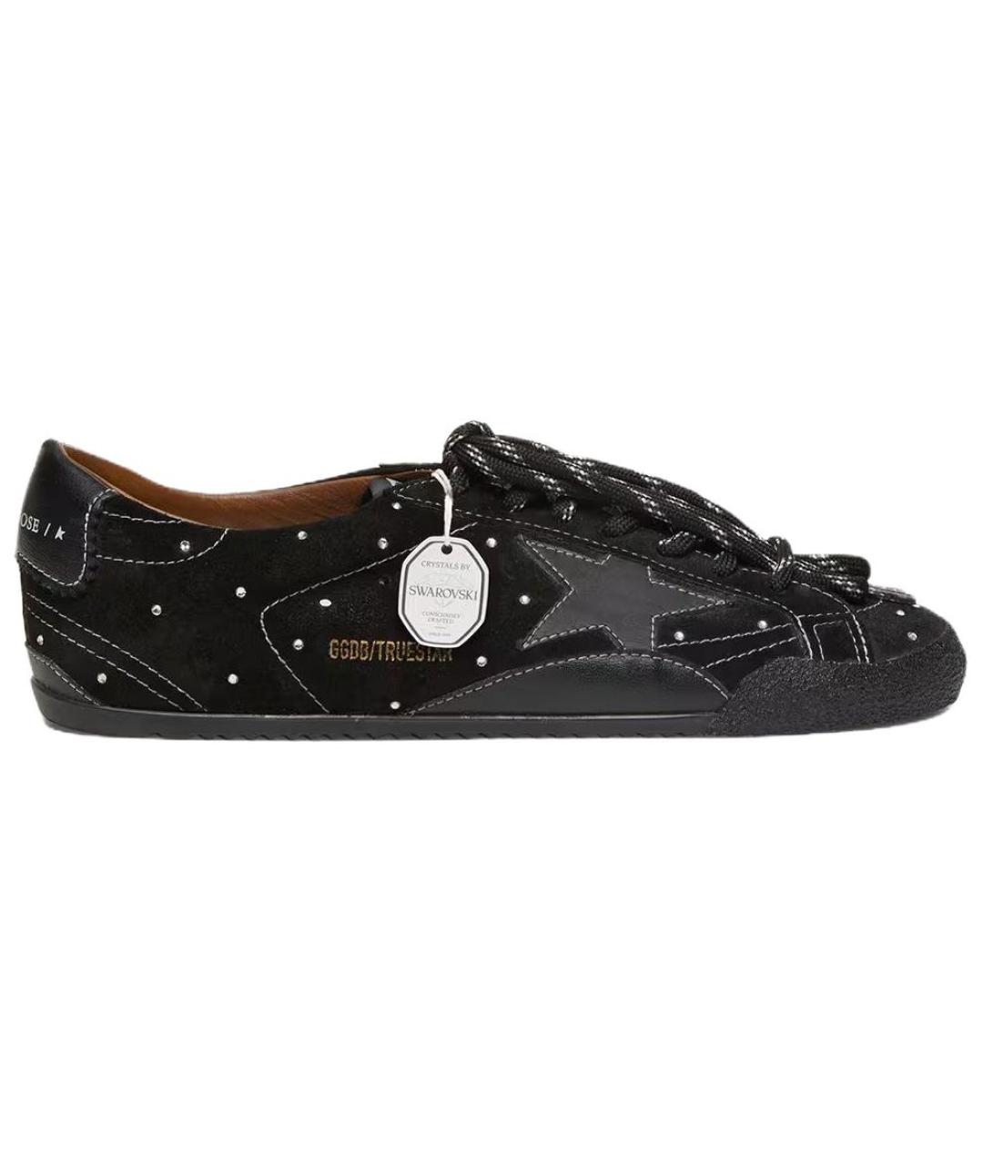 GOLDEN GOOSE DELUXE BRAND Черные замшевые кроссовки, фото 1