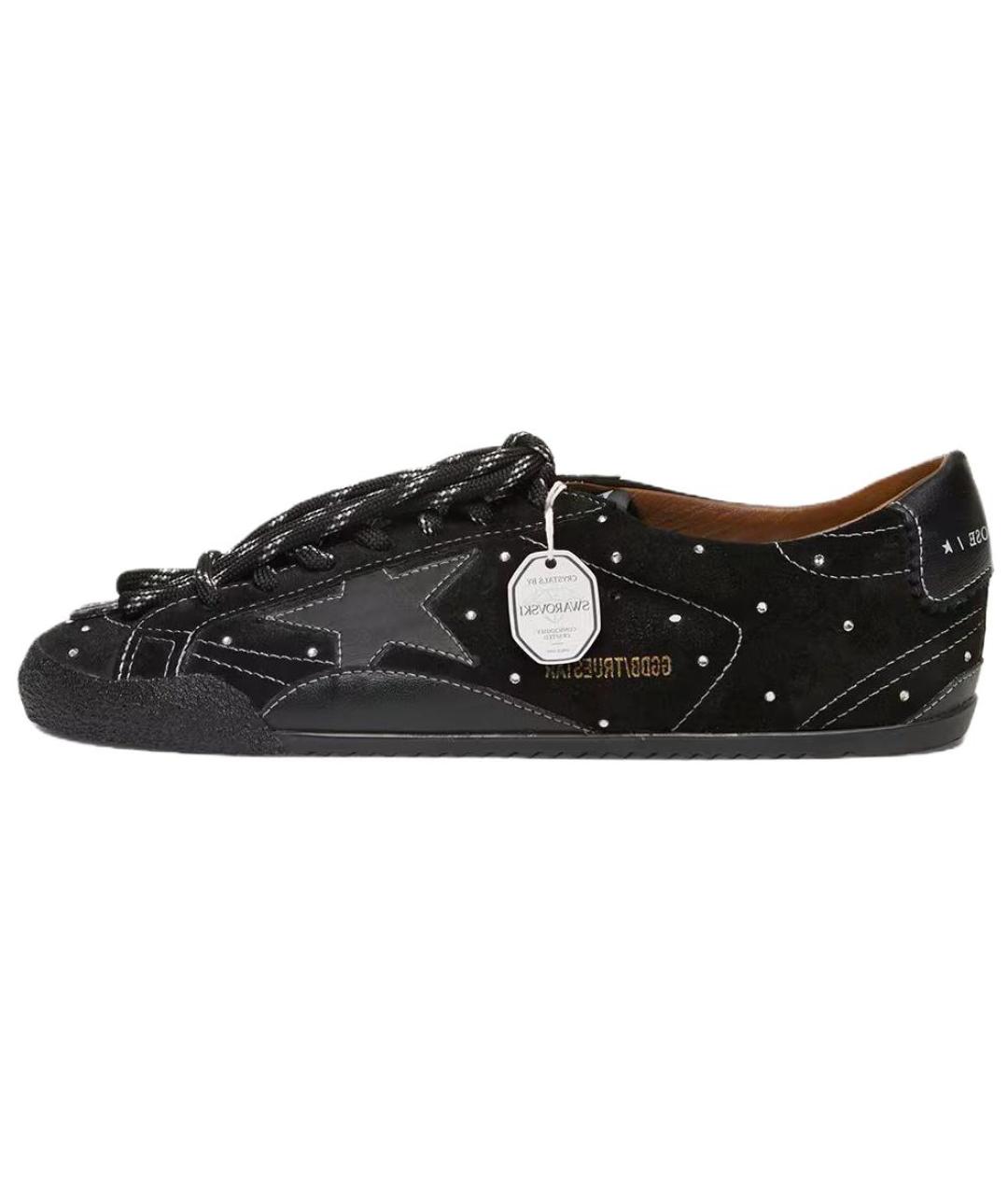 GOLDEN GOOSE DELUXE BRAND Черные замшевые кроссовки, фото 5