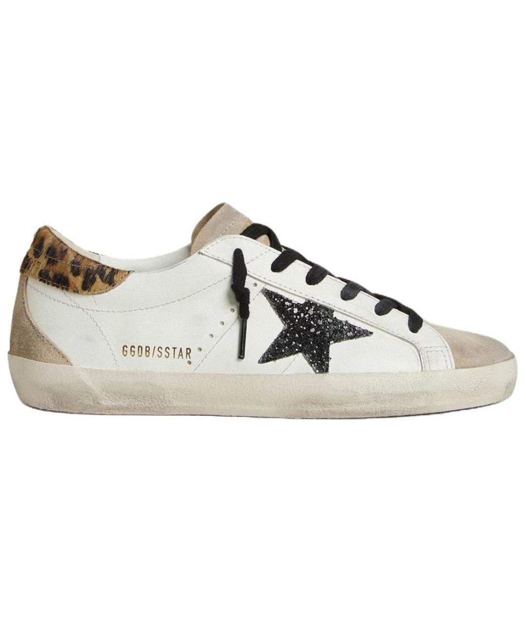 GOLDEN GOOSE Белые кожаные кроссовки, фото 1