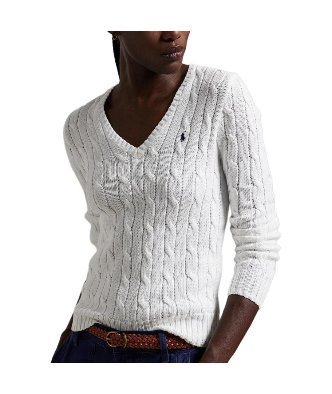 POLO RALPH LAUREN Белый джемпер / свитер, фото 4