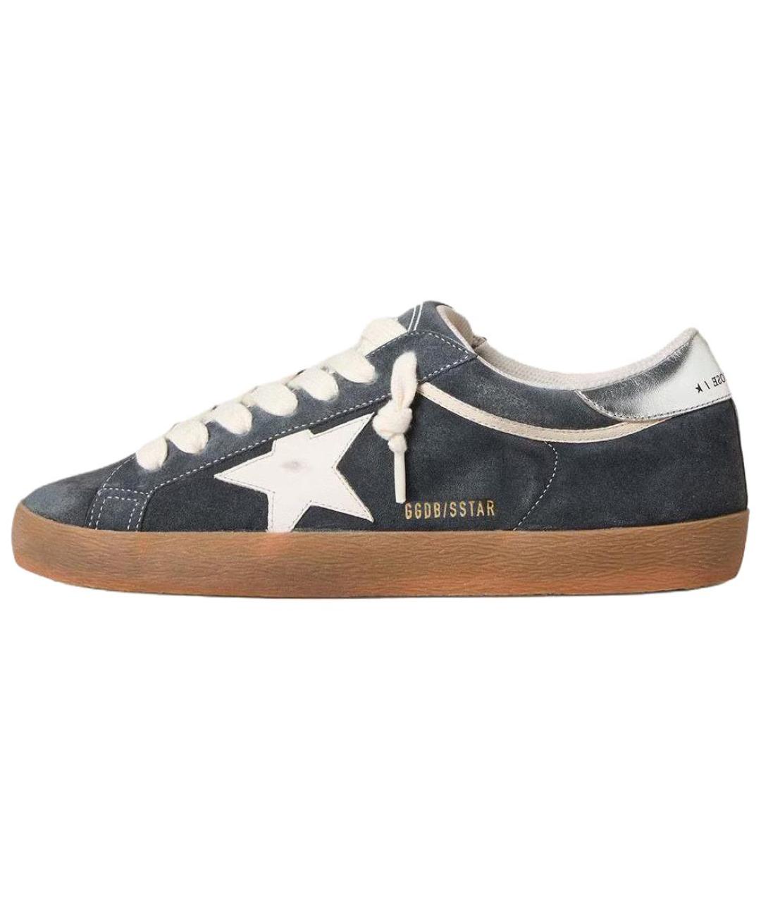 GOLDEN GOOSE DELUXE BRAND Серые замшевые низкие кроссовки / кеды, фото 2