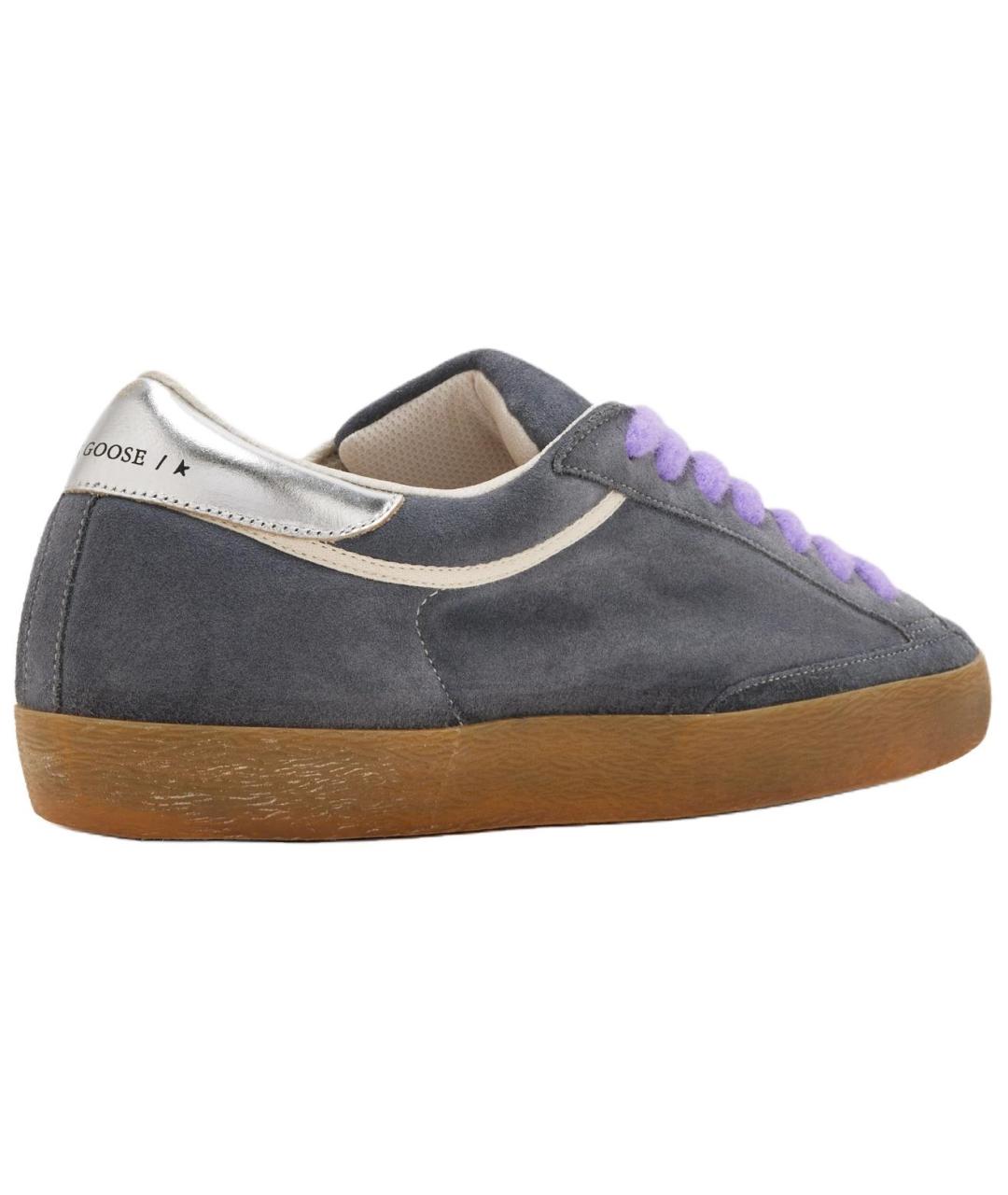 GOLDEN GOOSE DELUXE BRAND Серые замшевые низкие кроссовки / кеды, фото 5