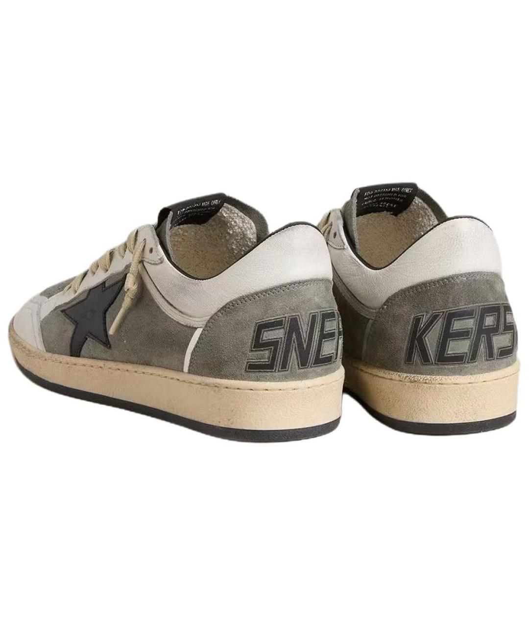 GOLDEN GOOSE DELUXE BRAND Серые замшевые низкие кроссовки / кеды, фото 5