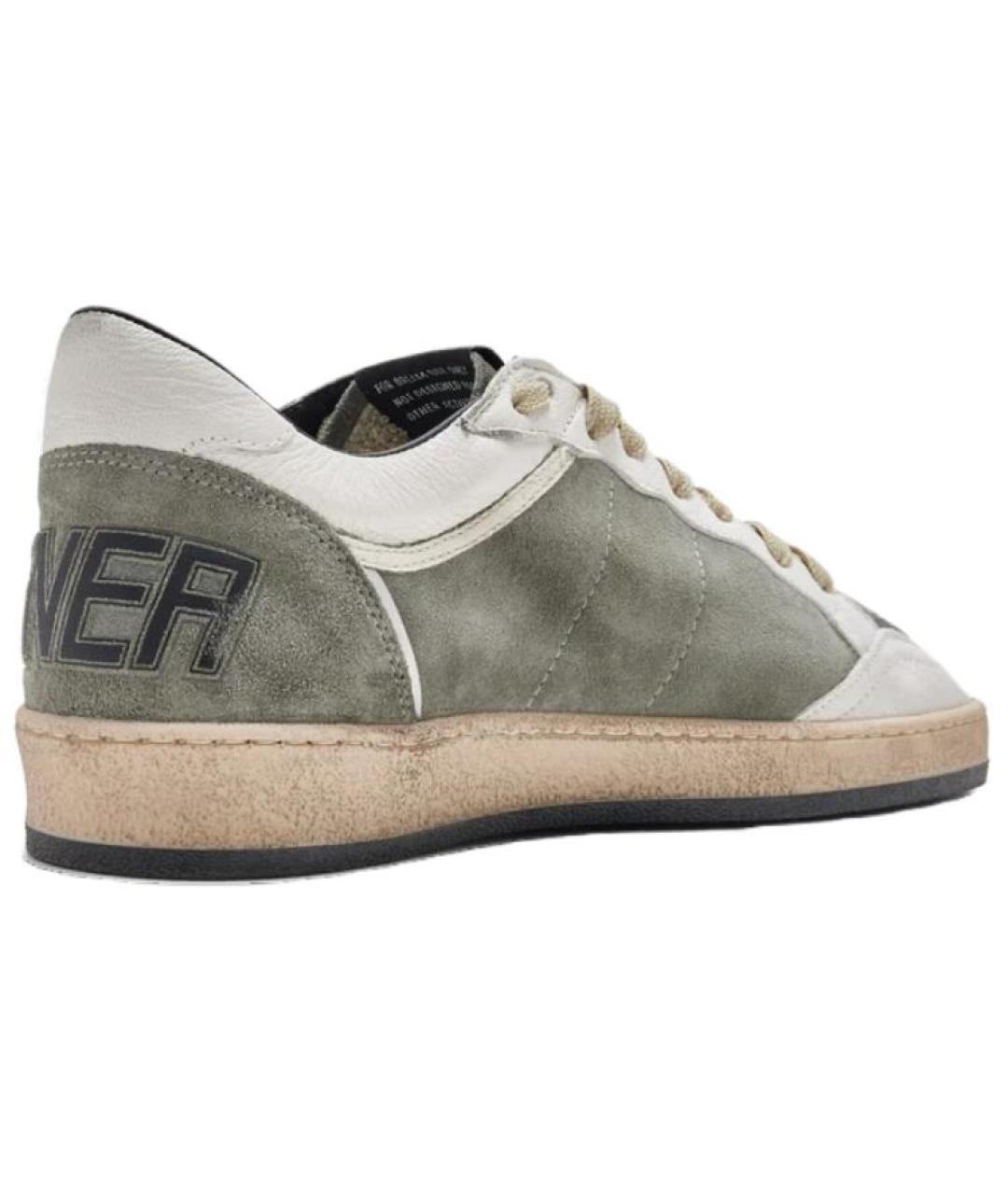 GOLDEN GOOSE DELUXE BRAND Серые замшевые низкие кроссовки / кеды, фото 4