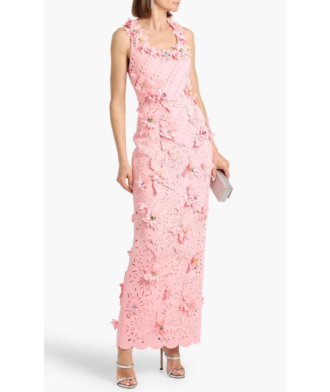 BADGLEY MISCHKA Розовое полиэстеровое коктейльное платье, фото 2