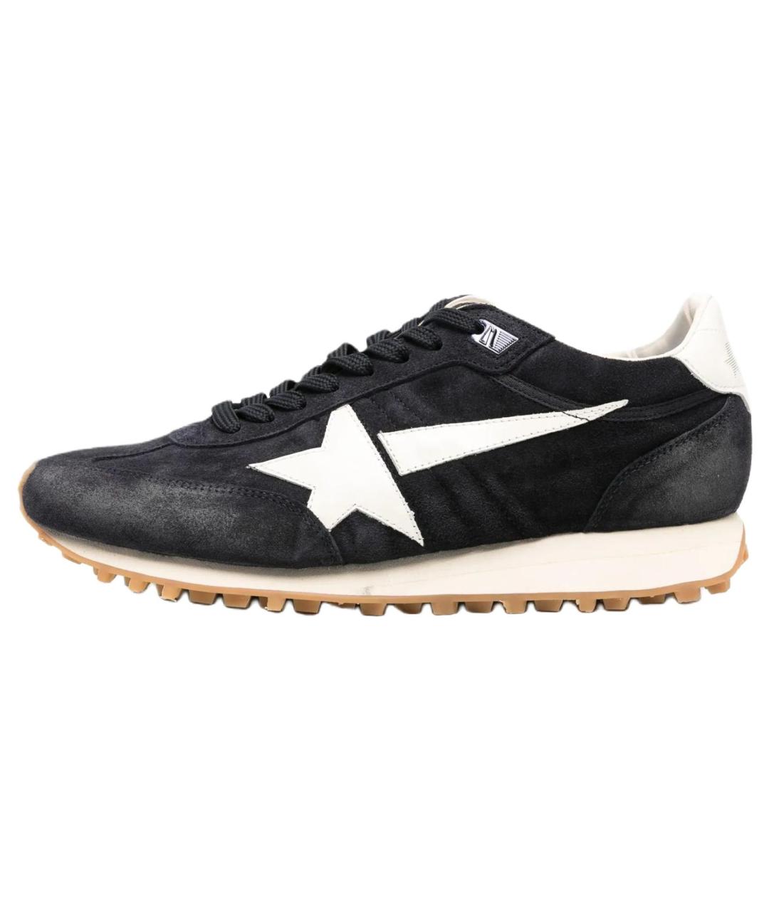 GOLDEN GOOSE DELUXE BRAND Черные замшевые низкие кроссовки / кеды, фото 5