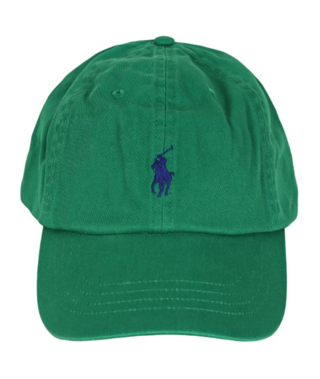 POLO RALPH LAUREN Зеленая хлопковая кепка, фото 2